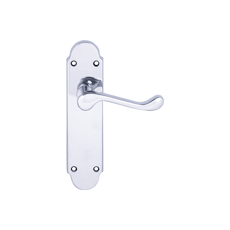 DH170A35 Classical Lever Door Handle sa Plate Polished Chrome