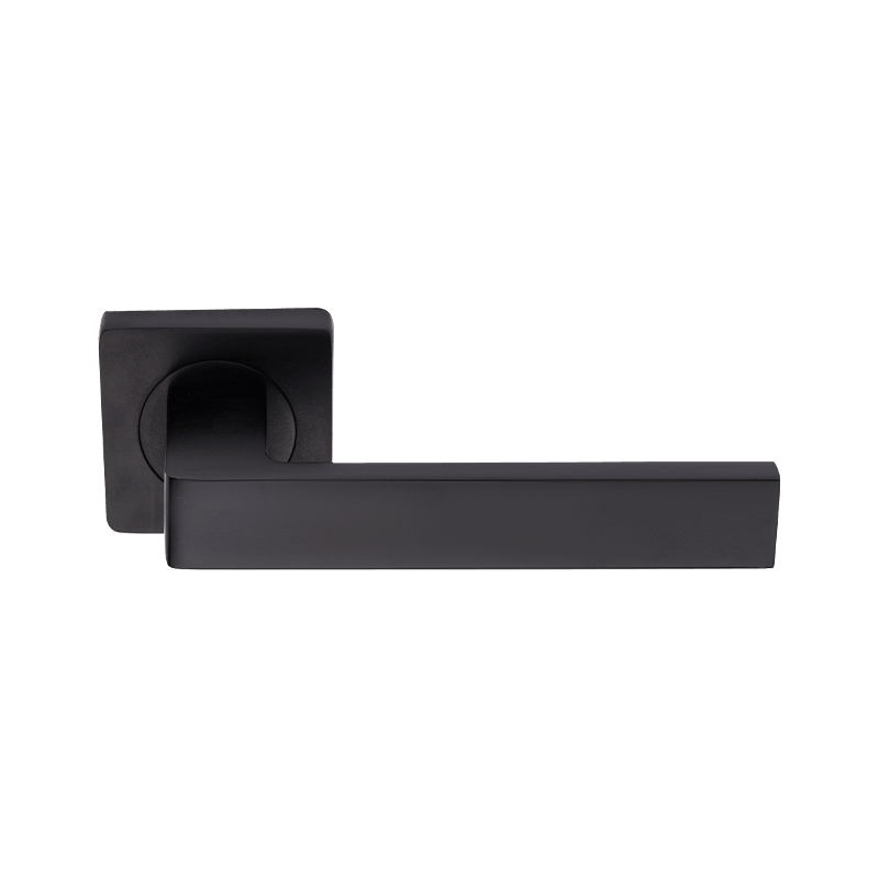 Passage Door Lever na may Square Rosette Heavy Duty Solid Levers